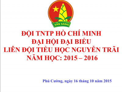 Đại hội Đại Biểu Liên Đội TH Nguyễn Trãi