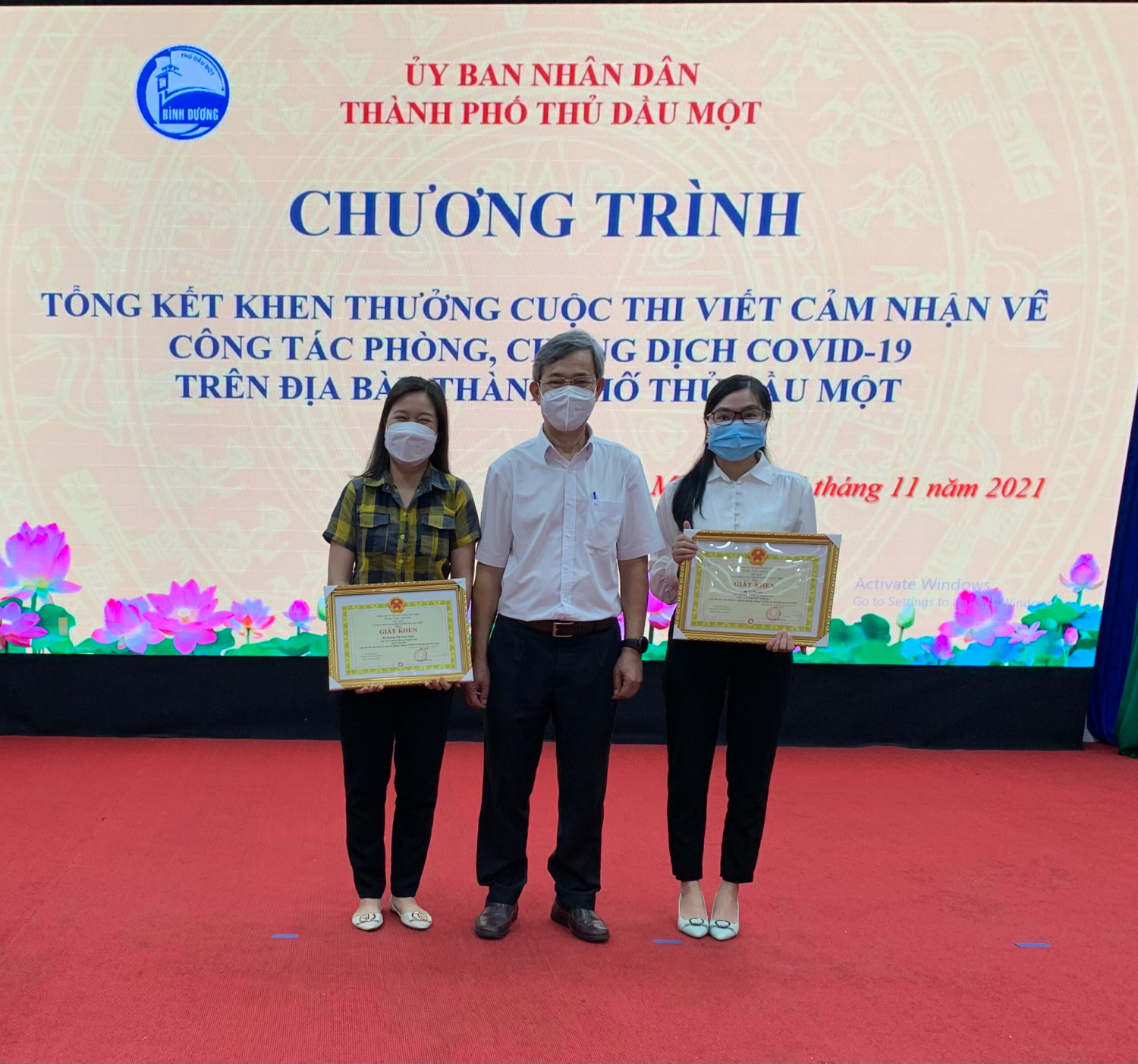 Chương trình tổng kết khen thưởng cuộc thi viết về công tác phòng chống COVID-19 trên địa bàn thành phố Thủ Dầu Một