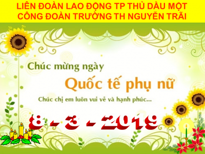 Sinh hoạt ngày Quốc tế phụ nữ 8/3/2019