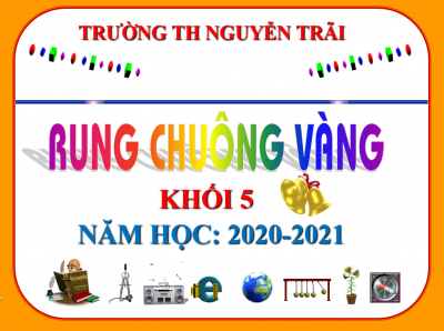 Tổ chức thi Rung chuông vàng tiếng Anh cho các em học sinh lớp 5