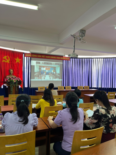 Trường Tiểu học Nguyễn Trãi tham gia Tập huấn trực tuyến Kho học liệu số