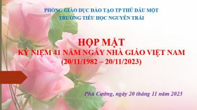 Họp mặt kỷ niệm 41 năm ngày Nhà giáo Việt Nam