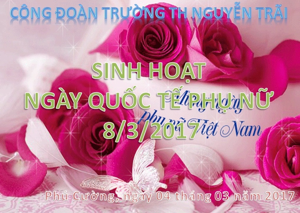 Sinh hoạt 8/3/2017