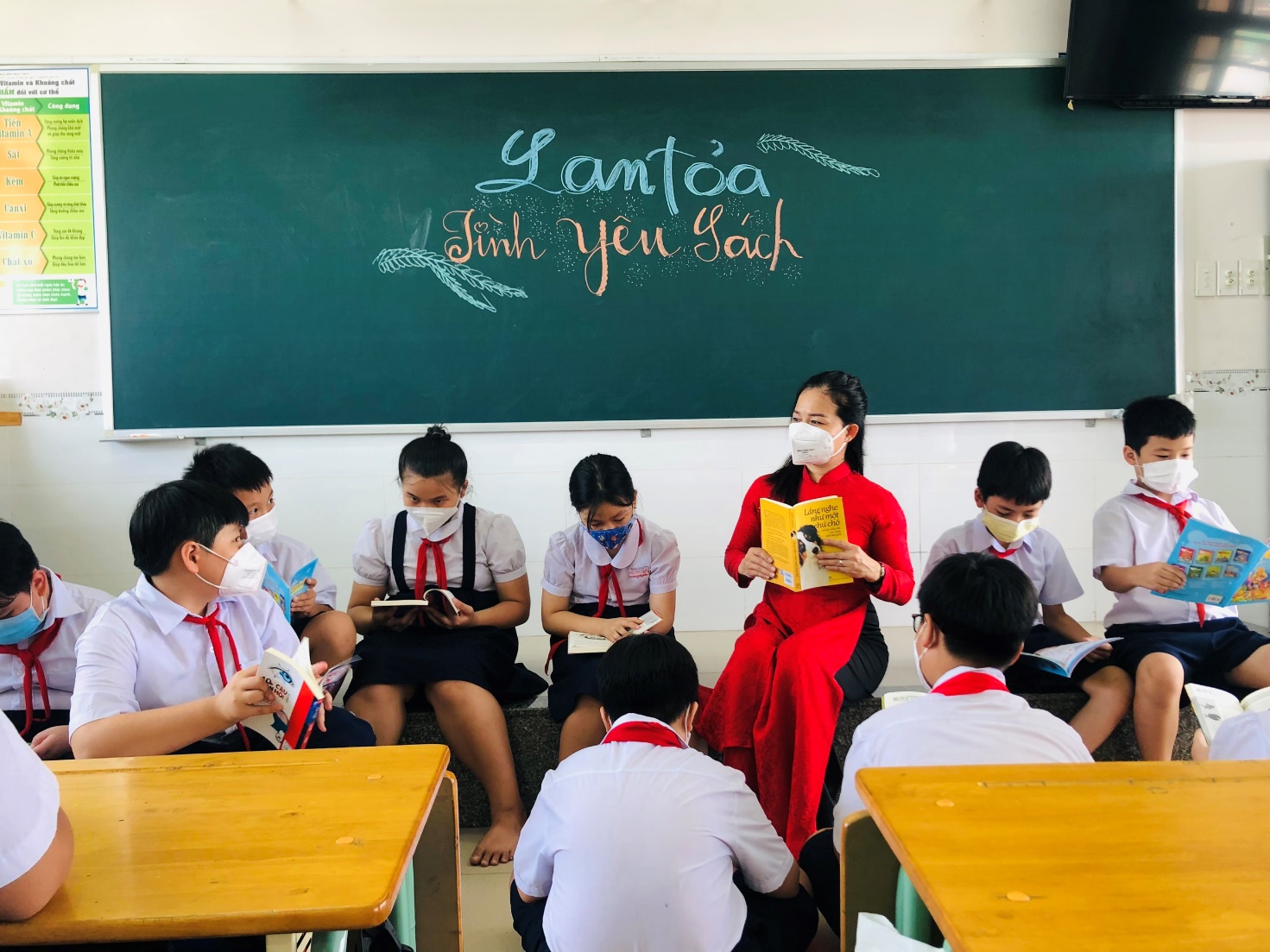 Trường Tiểu học Nguyễn Trãi: Hưởng ứng Ngày Sách và Văn hoá đọc Việt Nam năm 2022